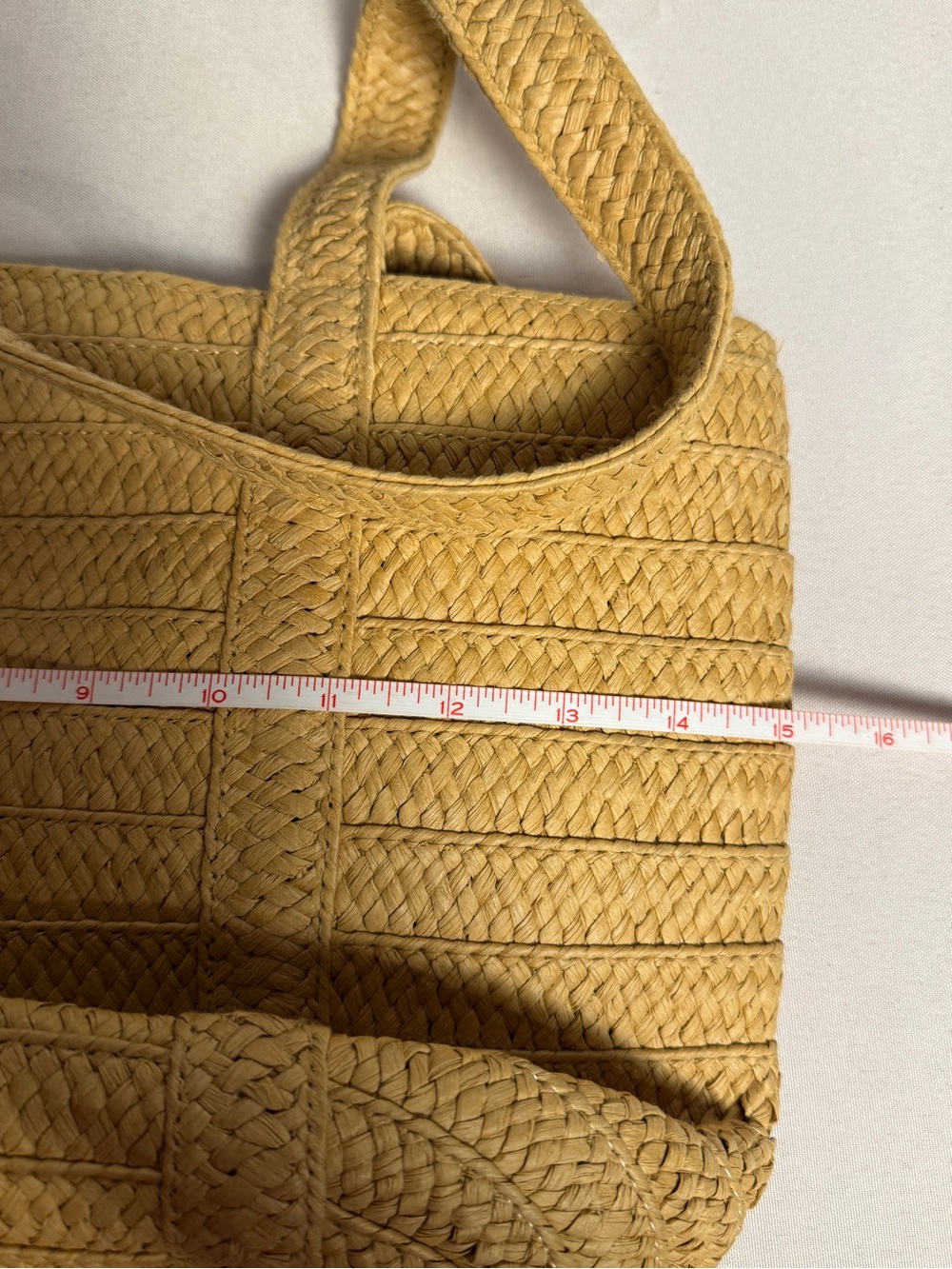 Draper James Woven Straw Tote Bag Natural Color - Picture 6 of 8
